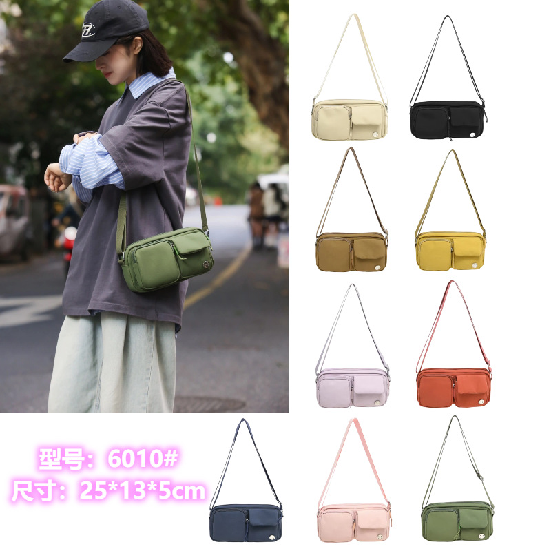 국경 방수 나일론 일본 어깨 가방 LULU 여성용 가방 경량 소형 고급 크로스 바디 백