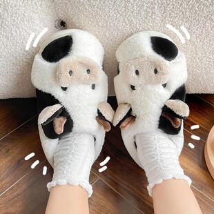 I 21586 Cartoon fluffy cotton slippers ��ͨëë����Ь���uͨ