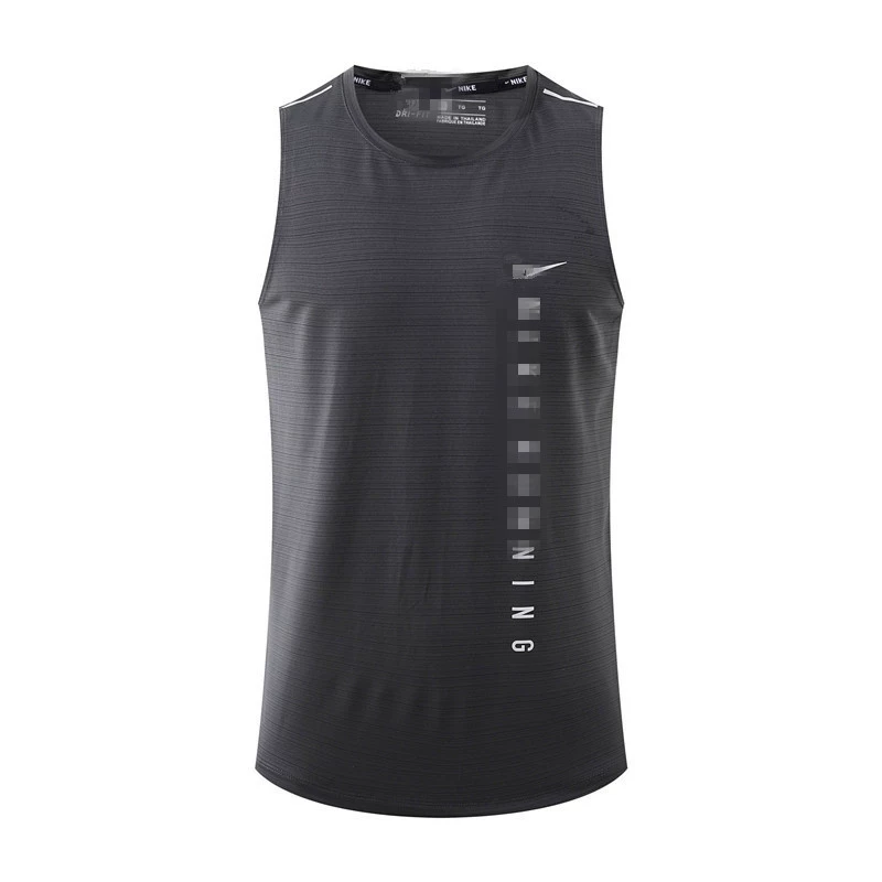 Сетчатый спортивный жилет для мужчин свободная футболка с круглым вырезом