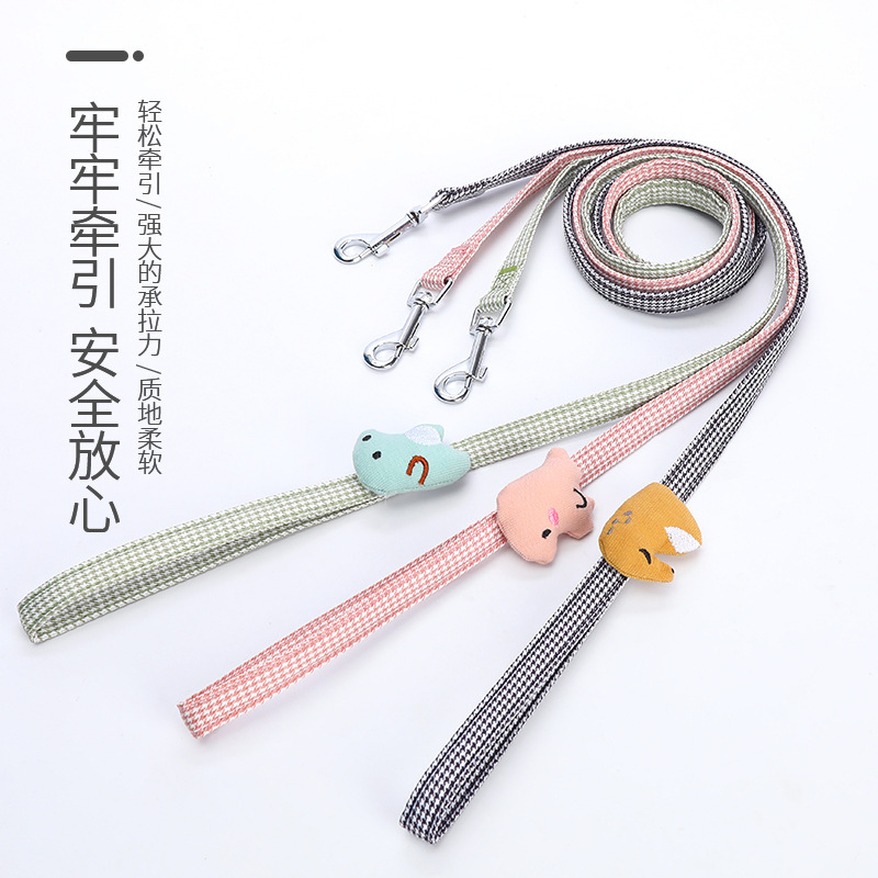 Cuerda de tracción para gatos, tarjeta en forma de I, correa para gatos de pata de gallo de alto valor, correa para pasear perros, cadena para perros pequeños y medianos