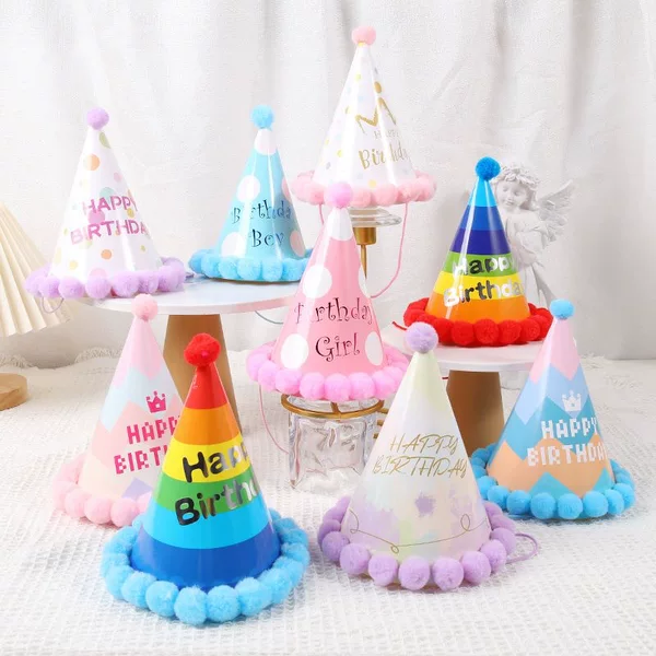 Birthday Goods Birthday Hat Party Decorative Hat Disposable Internet Celebrator Cake Decorative Ornaments Birthday Decoration Birthday Hat