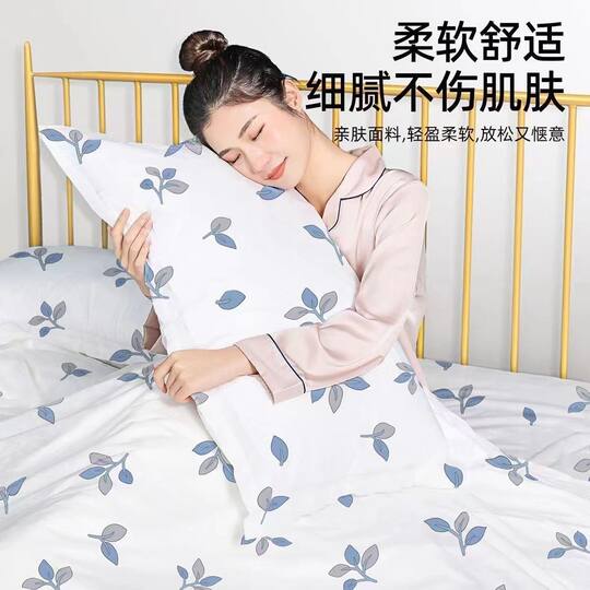 Disposable Bed Sheet Quilt Cover Pillowcase Thickened Four-piece Set Double Travel Hotel Bedding Dirty Portable