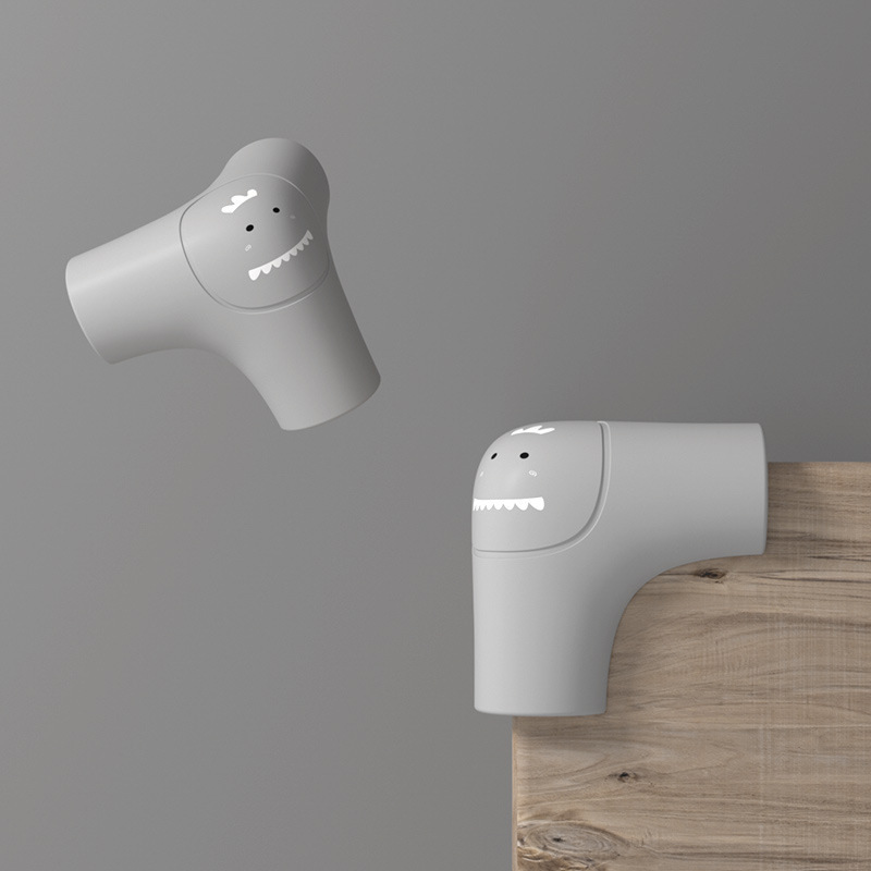 Animales transfronterizos Conejo Silicona Esquina de mesa Esquina de protección Esquina anticolisión Esquina anticolisión para niños Equipo de protección de seguridad para bebés