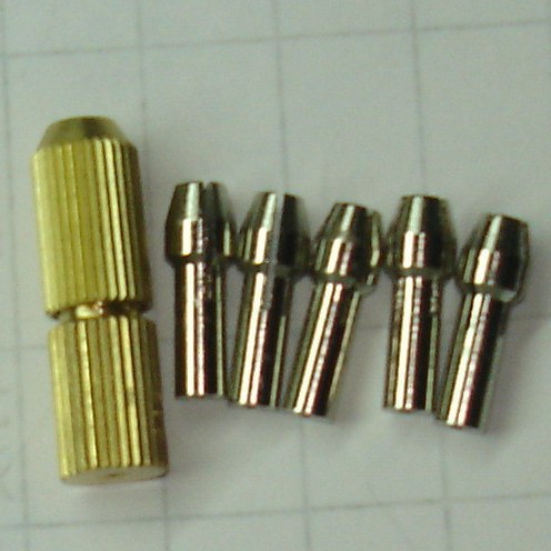 优质M7夹头2.0孔连接轴含5个夹芯 微型电钻 电磨 雕刻笔配件