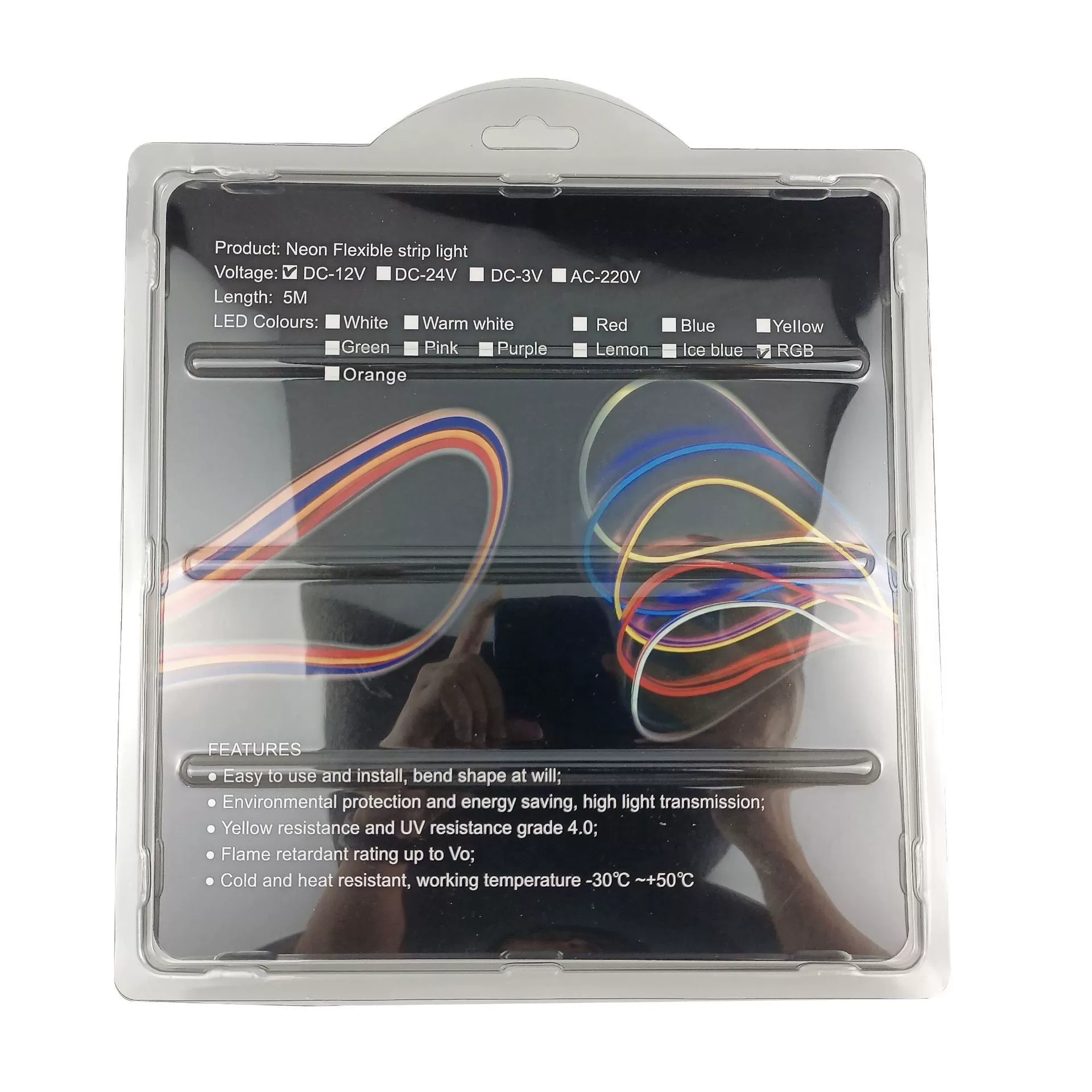 Высокое и низкое напряжение 6*12 RGB неон монохром 12В/10*20 гибкая лампа лента силикон пластик всасывающий набор настройка