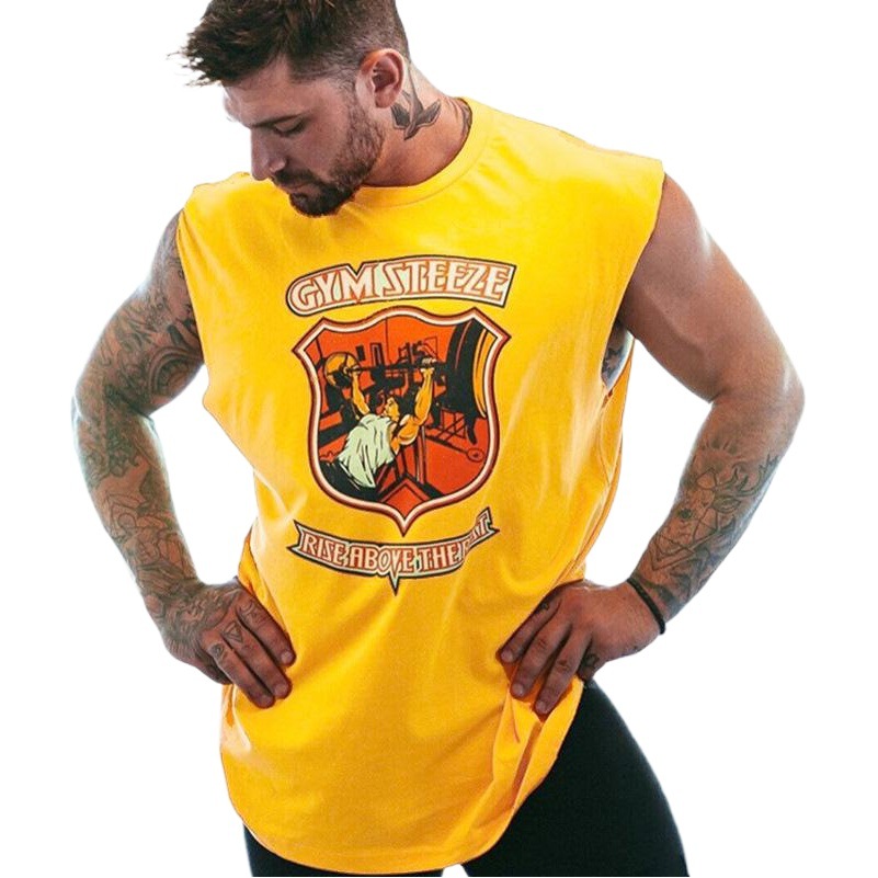 Cross-border Lazada summer new muscle fitness brothers men's sports leisure running exercise bodybuilding vest wholesale