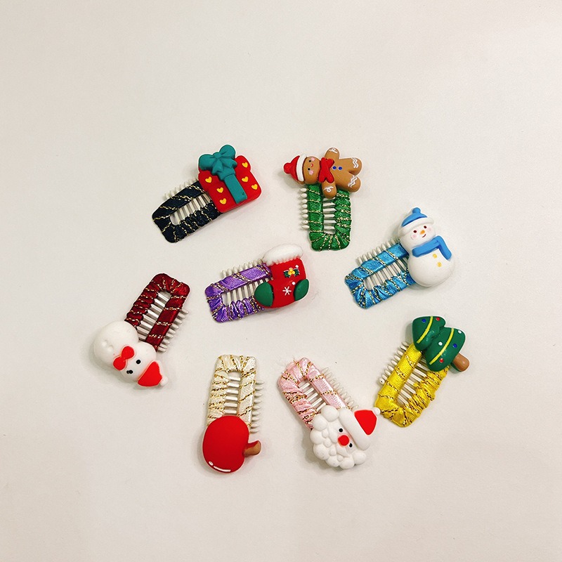 Christmas cartoon pet headdress cat dog hairpin Yorkshire pet clip broken hair clip hairpin_voghion.com