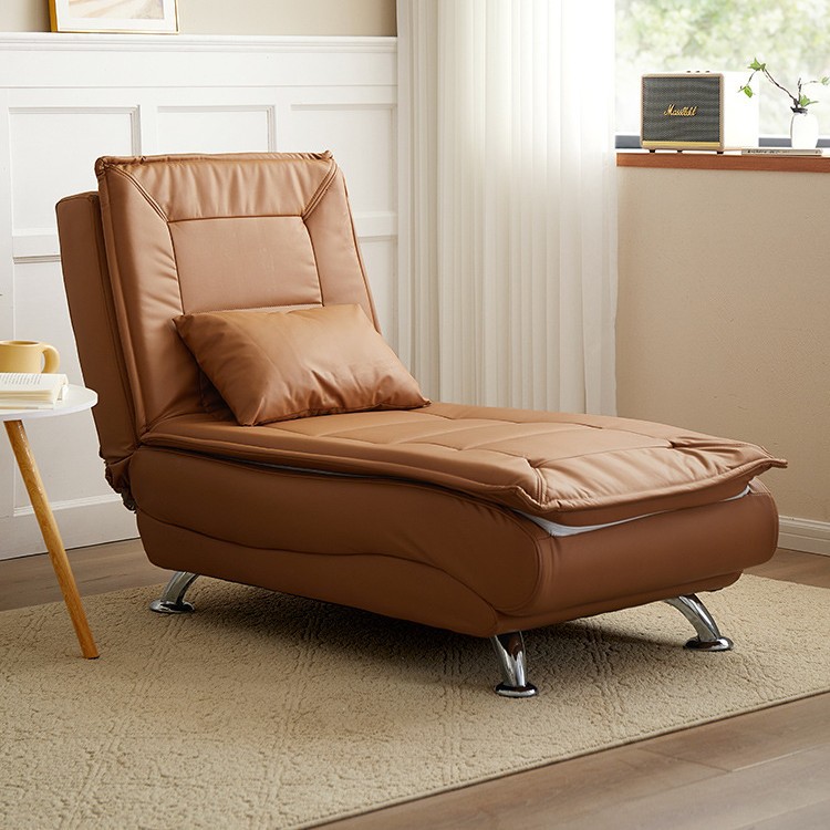 Multifunctional Chaise Lounge Lazy Sofa, Can Lie down and Sleep, 2026 New Model, Dual-Purpose Bedroom Single Folding Sofa Bed