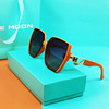 Retro square trend sunglasses, sun protection cream with letters, new collection, European style, internet celebrity, UF-protection