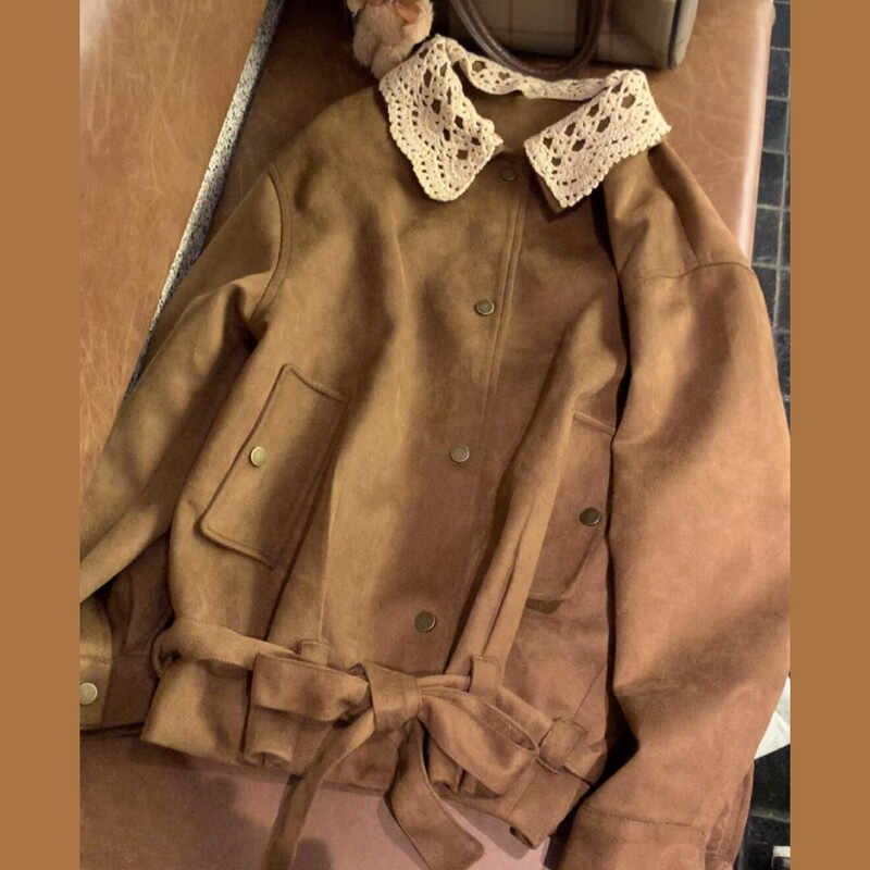 Retro Maillard Brown Jacket for Women, Autumn/Winter 2026 New Early Autumn Korean Style Atmospheric Outfit Top Retro Maillard Brown Jacket for Women, Autumn/Winter 2026 New Early Autumn Korean Style Atmospheric Outfit Top