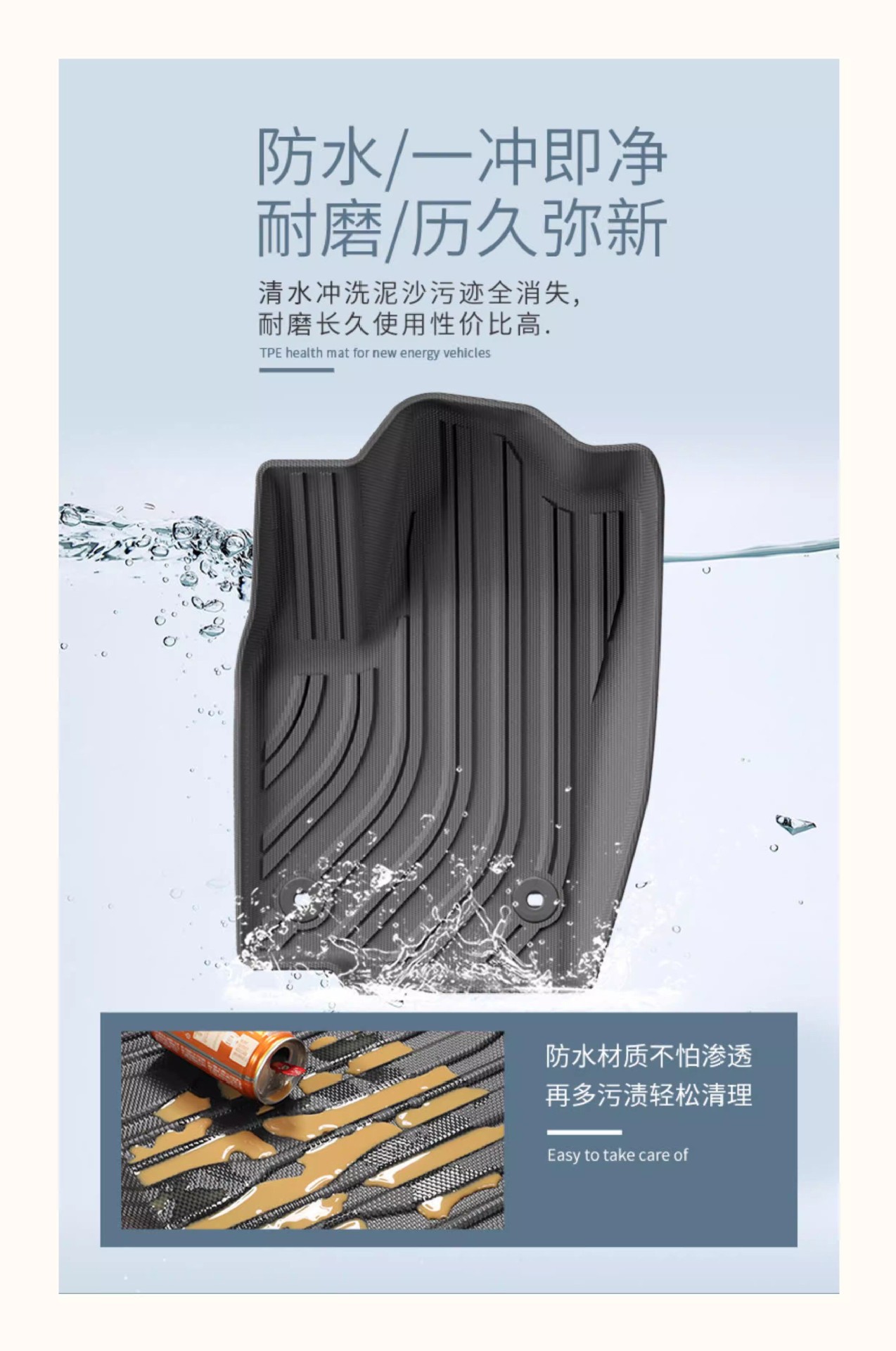 Suitable for the New 25-Model Prado Lc250 Floor Mats, Toyota Tpe Right-Hand Drive Modification Accessories, Rear Trunk Mat