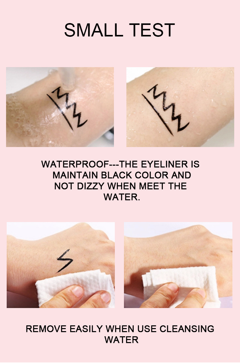 Cross-border eyeliner pen: waterproof, sweat-proof, quick-drying, non-smudge, long-lasting, precise, ultra-fine eyeliner liquid pen, black Eyeliner Item Picture