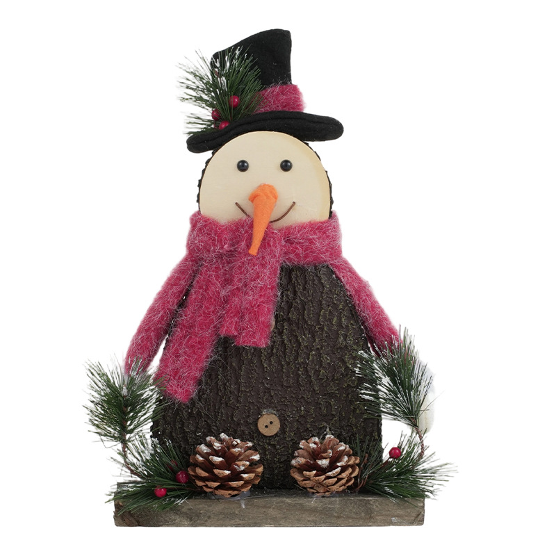Nuevos productos Santa decoración de escritorio fieltro espuma ciervo muñeca muñeca muñeca de nieve diseño de escena decorativa creativa
