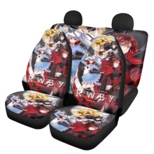 跨境热卖rwby 日本动漫汽车配件全套汽车前后排座椅套座垫来图印