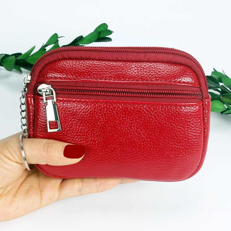 Spot 2024 Spring New Small Card Holder European and American Style Short Women's Wallet Pu Leather Pebbled Pattern Wallet