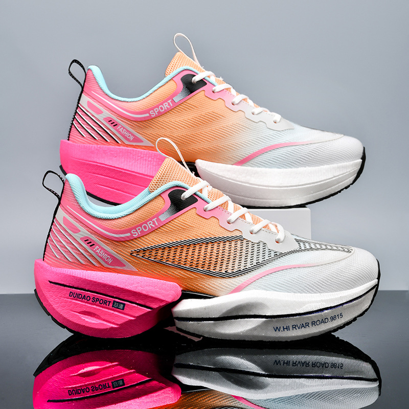 2025 nuevas zapatillas de running ultraligeras de color degradado para hombres y mujeres, adolescentes, amortiguadores, antideslizantes, zapatos deportivos casuales para estudiantes