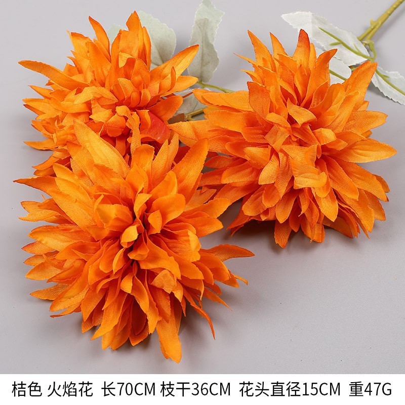 オレンジ造花結婚式結婚式会場レイアウト小道具手持ち花造花花束講堂装飾造花卸売|undefined