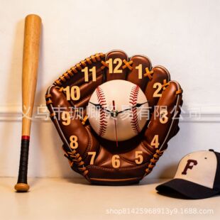 �羳Baseball gloves wall clock���������ϙ�����R2Dľ���R��