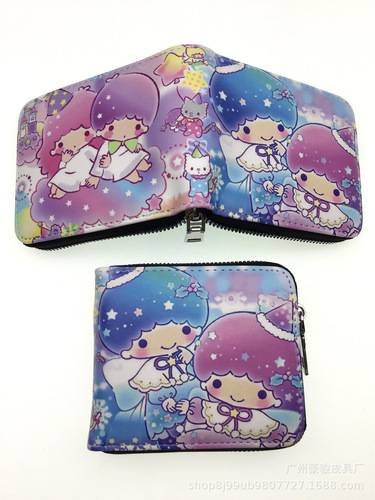 Cartoon wallet new PU casual short zipper love Kuromi cinnamon dog card bag key loose money coin bag