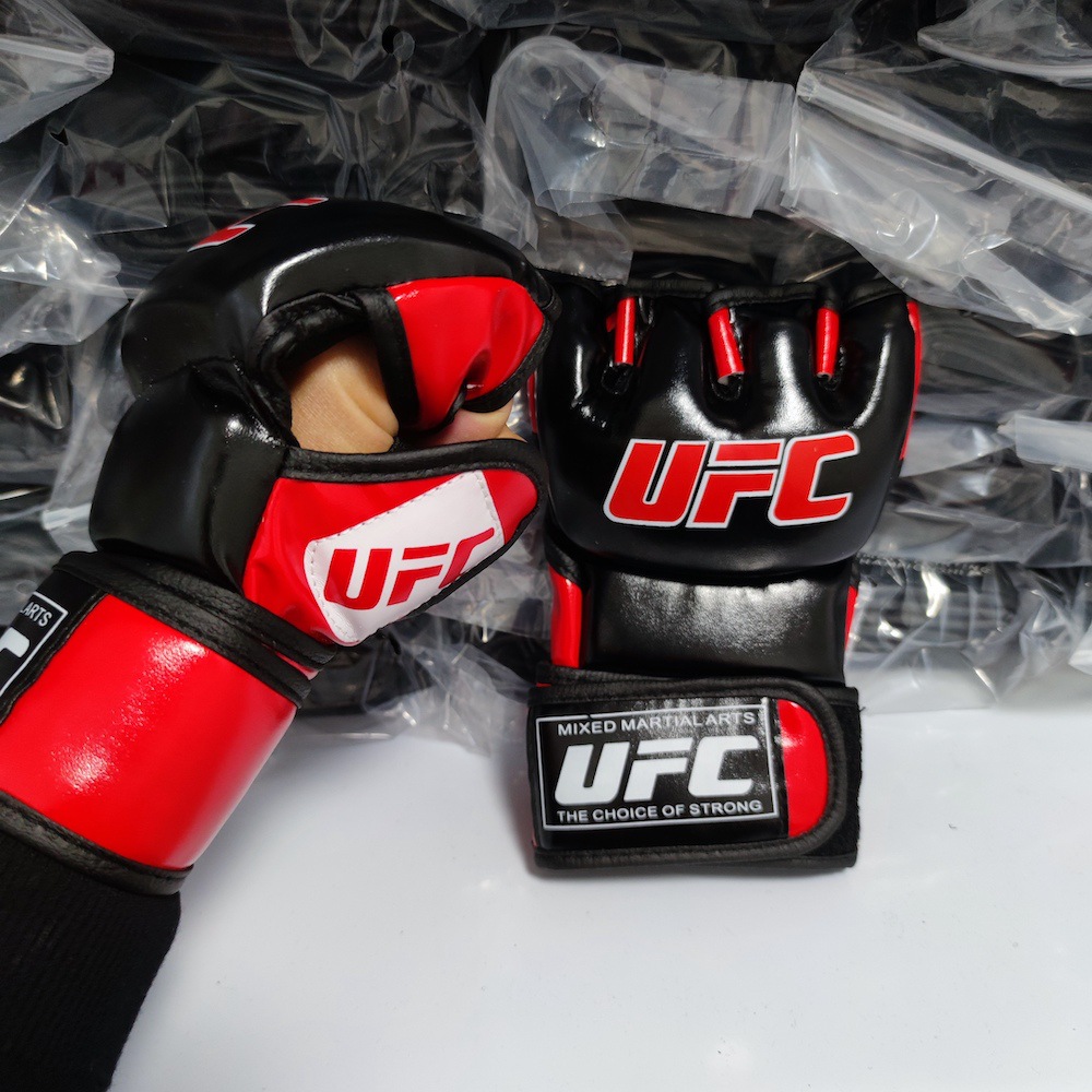 Fingerless Boxing Gloves for Adults, Men and Women, Five-Finger Breathable Practical Mma Training Gloves, Sanda Fighting Gloves