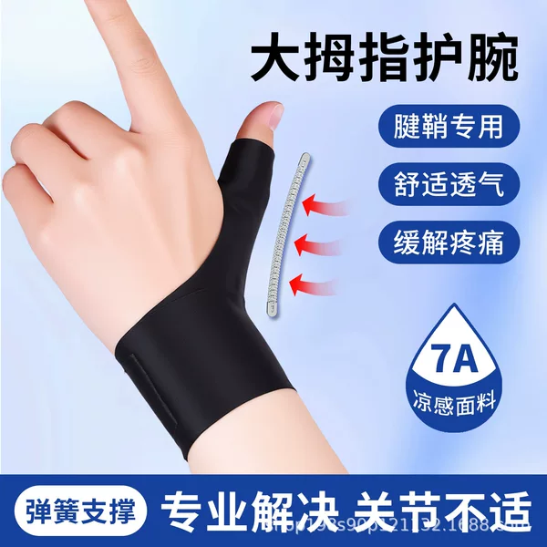 Cross-border mouse wrist brace for thumb tendon sheath, thin wrist support for men and women, finger joint fixation brace