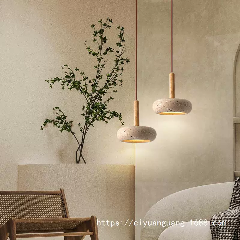 Кремовая японская потолочная лампа для кровати, барные ретро-светильники, интернет-знаменитость