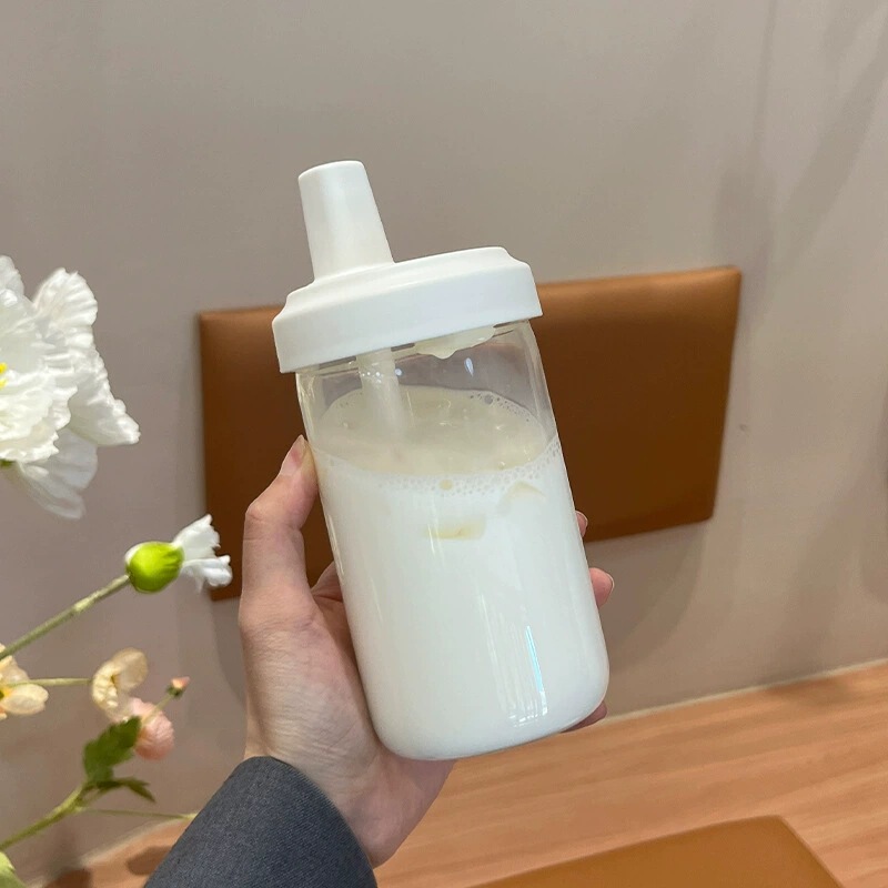 高颜值简约大容量随行吸管塑料杯学生用便携ins风水杯果汁奶茶杯|undefined