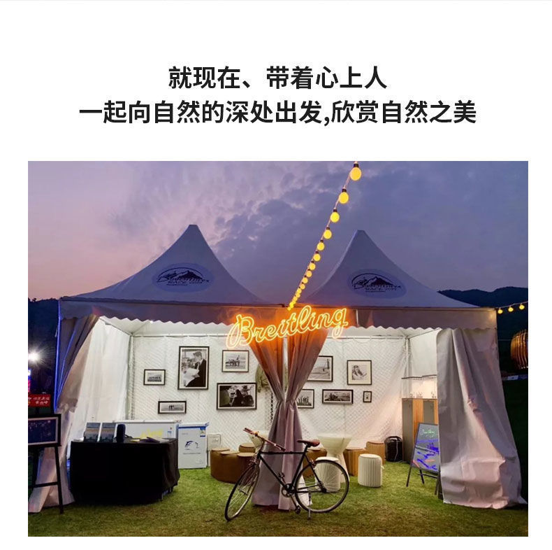 Aluminum alloy 2.3 meters 3 meters canopy pole tent Hall outdoor support pole aluminum pole ultra-long telescopic adjustable ultra-light