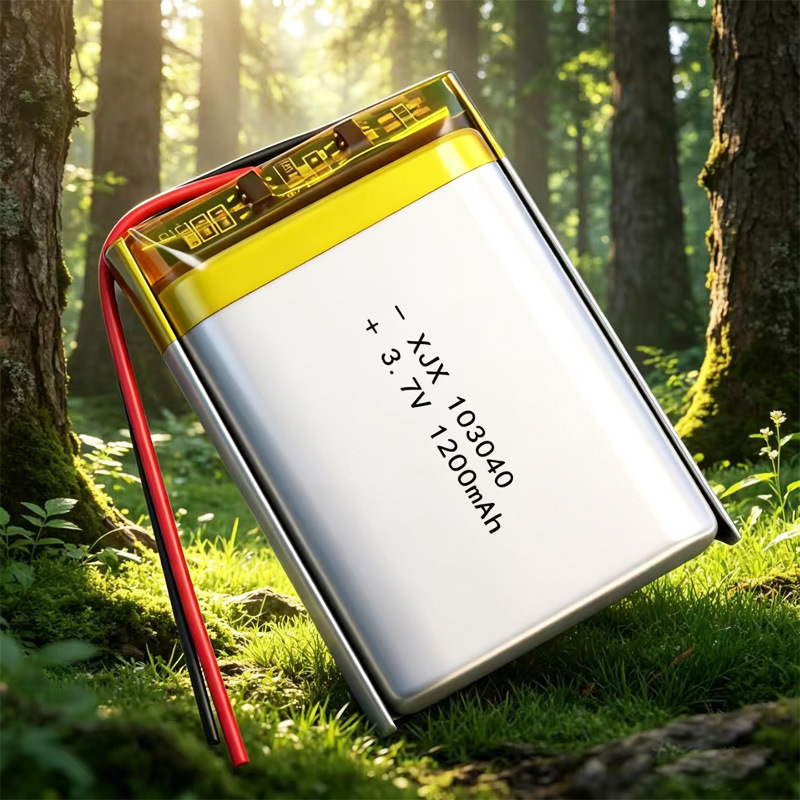Polymer Lithium Battery 103040-1200 Mah 3.7V Lithium-Ion Lithium Battery Soft Pack Battery for Learning Machines and Headphones