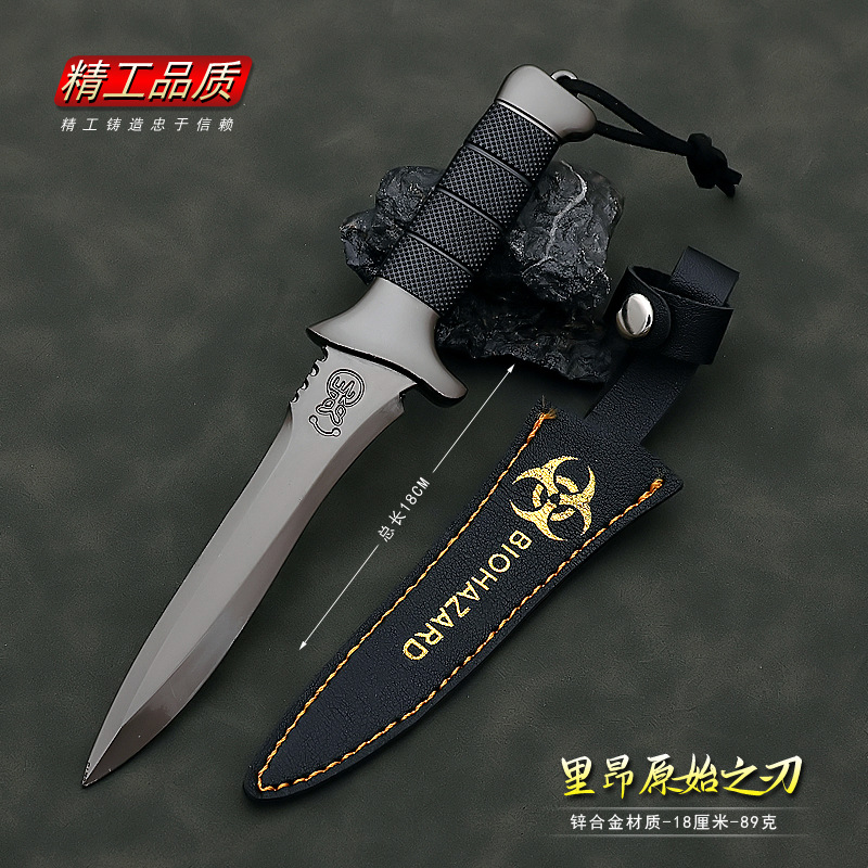 バイオハザードレオンゲームこちらオリジナル刃メタル武器モデル合金置物玩具フィギュア18CM