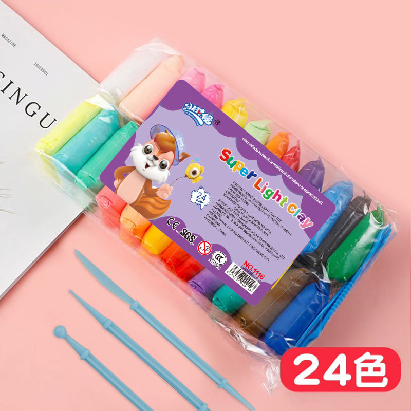 Fabricantes al por mayor de arcilla ultraligera para niños juegos de arcilla colorida para niños juguetes de goma de arcilla