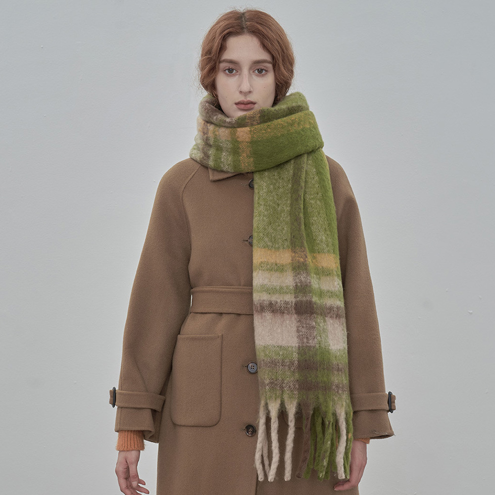 Klassischer Damen Schal Aus Webpelz Kaschmir Für Den Winter_voghion.com