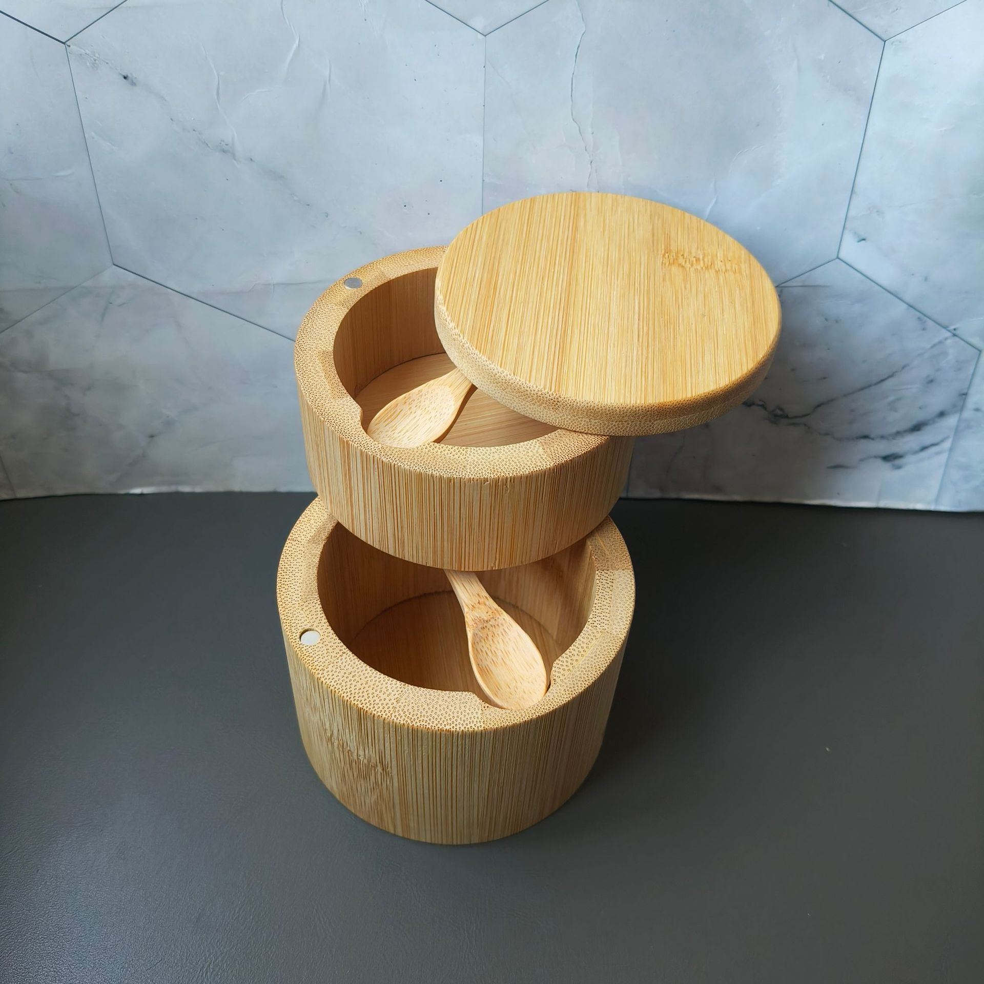 이중 내장 스푼: 9*10.5cm, 무게 210g