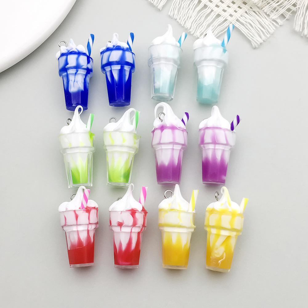 Ice Cream, Ice Cream, Tree Pattern 6 Models, 2 Each, 12/Bag Resin Ice Cream Ice Cream Tree Pendant DIY Jewelry Accessories Bracelets Necklace