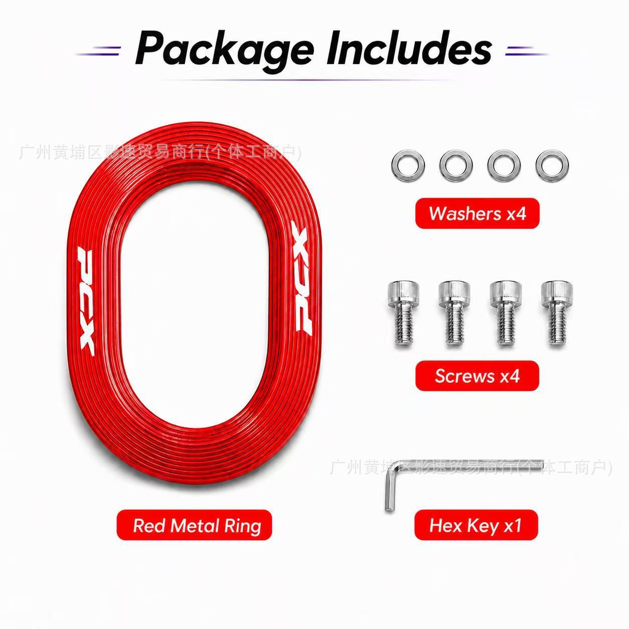 Suitable for Honda Pcx160 Motorcycle Modification Accessories Muffler Protective Cover Exhaust Port Aluminum Alloy Decorative Ring
