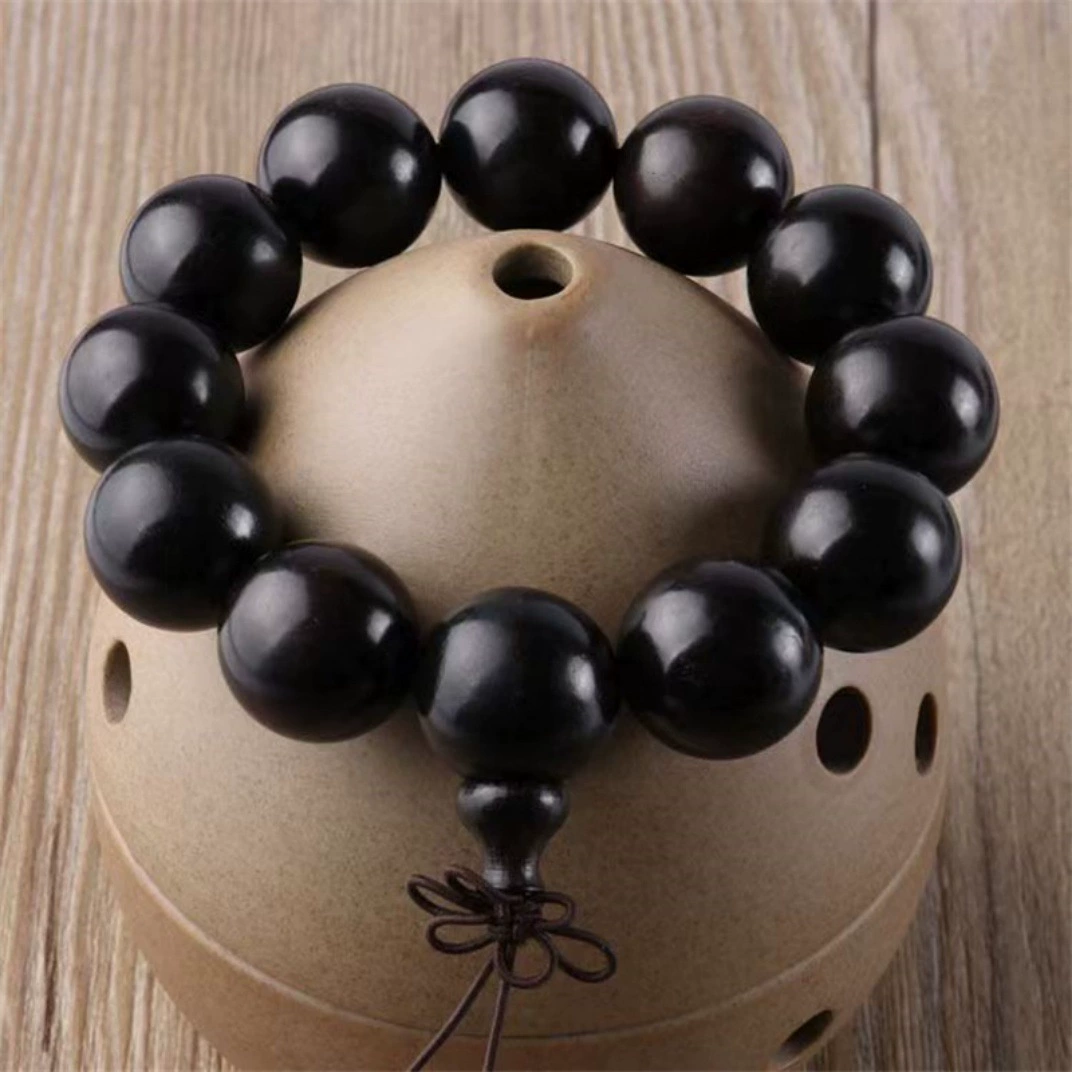 Религиозное ожерелье(набор) с круглым бисером ebony sandalwood, браслет