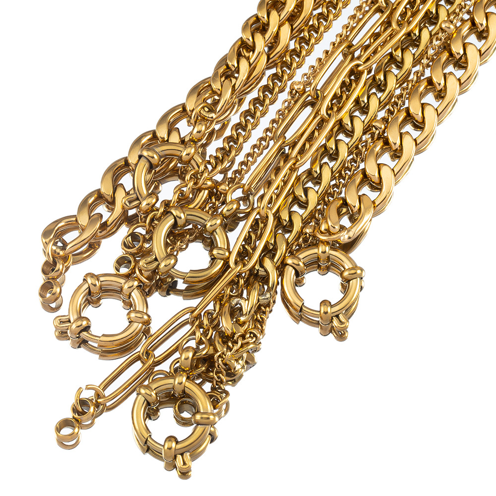 Plating Design 1 Piece 304 Stainless Steel Jewelry Accessories Chain