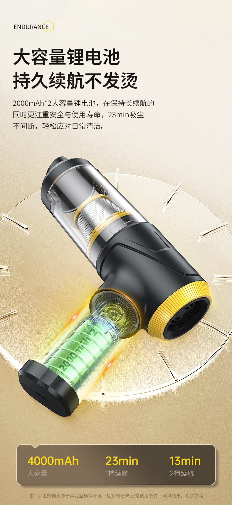 Factory direct car vacuum cleaner brushless one-button inverted dust steel net cost-effective wireless car vacuum cleaner wholesale