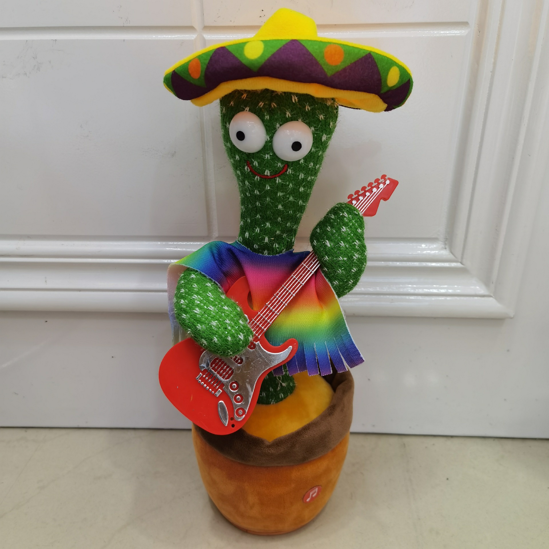 Cactus de baile transfronterizo encantador, flores de charla, ruido de ruido, juguetes de peluche eléctricos para aprender a hablar, cantar y bailar.