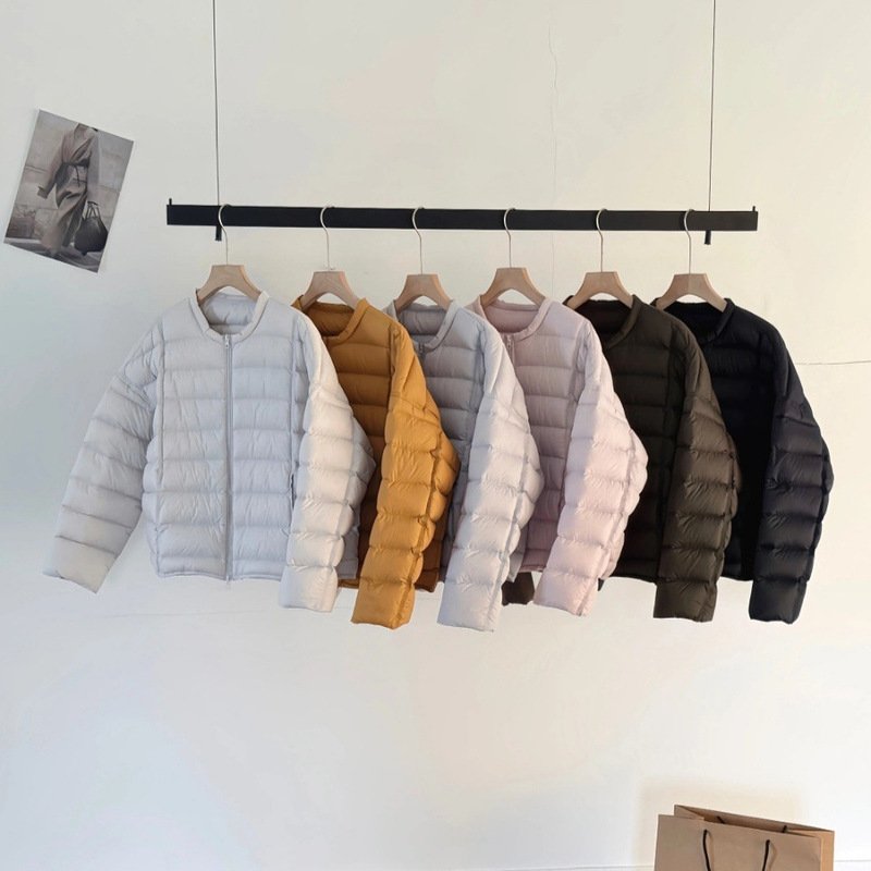 Samsung down Jacket with Traceable Code, 90% Duck Down, Round Neck, Ribbed down Jacket for Women, New Winter Style, Petite Size Coat Samsung down Jacket with Traceable Code, 90% Duck Down, Round Neck, Ribbed down Jacket for Women, New Winter Style, Petite Size Coat