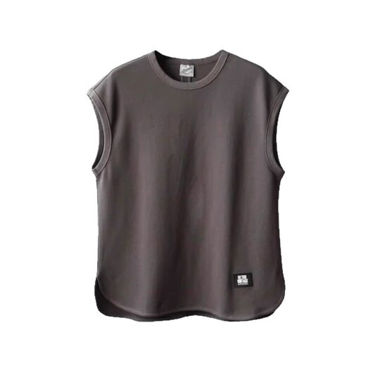 2025 extra large size 150.00kg pearl cloth vest men's summer sleeveless wide shoulder waistband t-shirt t-shirt top
