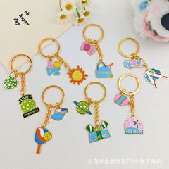跨境运动赛事匹克球钥匙链合金球拍球场包包挂件球迷伴手礼礼品