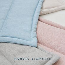 ins风椅垫纯色棉麻办公室座垫学生宿舍屁垫简约坐垫薄款四季通用