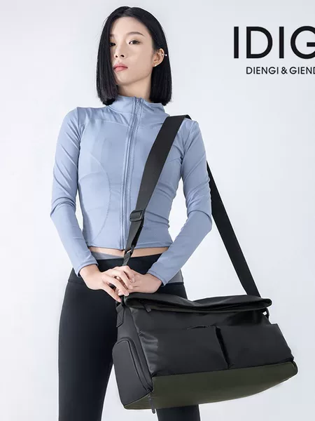 Multifunctional Travel Bag Pu Short-Distance Portable Large-Capacity Gym Bag with Dry and Wet Separation Shoe Compartment Expandable Storage Bag