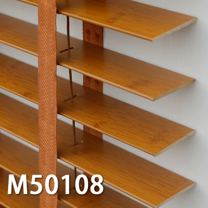 Basswood Solid Wood Blinds (Fugelin) — 5 cm Slats, Custom Width & Height
