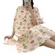 New Arrival Pajamas Women's Summer Short-sleeved Cloud Cotton Ins Korean Style Cute Cartoon Casual Home Clothes Student suit