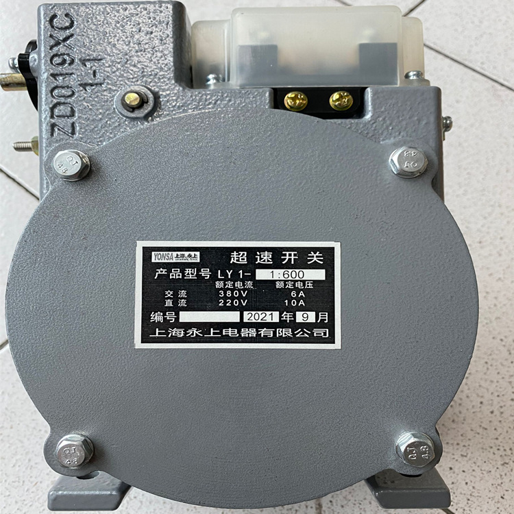 LY1-1X/1000D超速开关   永上开关   上海永上