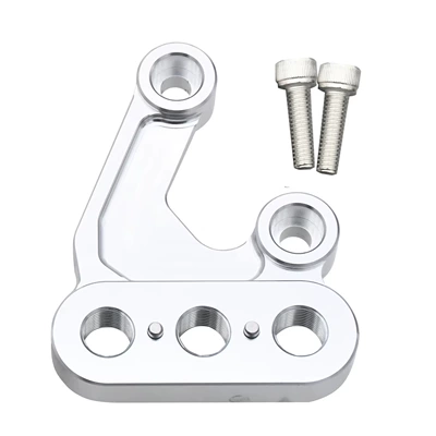 Motorcycle pedals CNC foot support bracket - silver-right-side