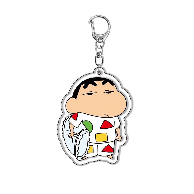 Crayon Shin-Chan Animación Periférico Nohara Shinsuke Xiaokui Xiaobai Nini Colgante de llavero de acrílico entre vientos