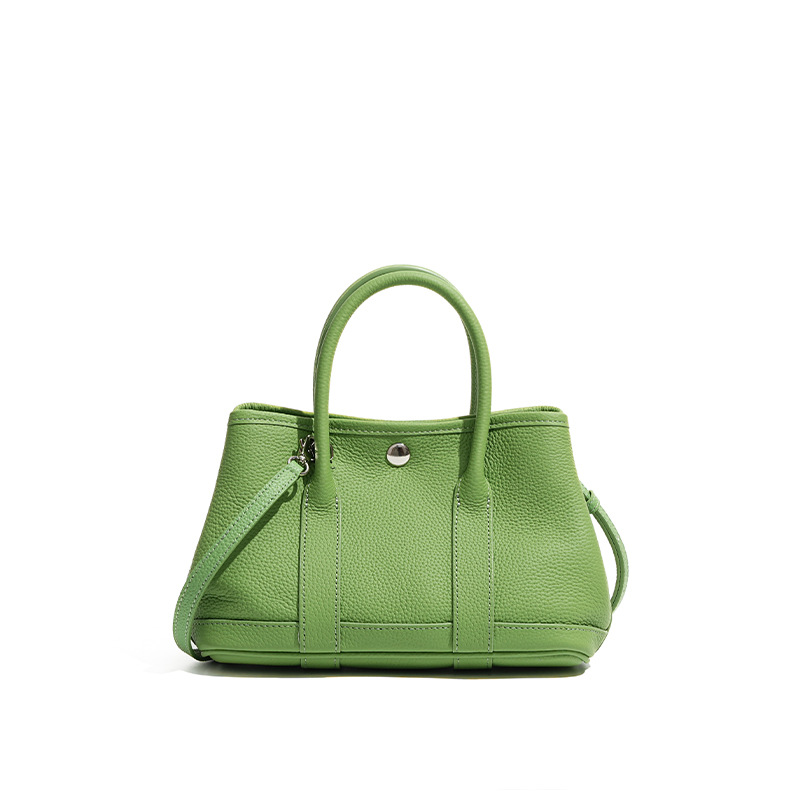 Niche Design New Crossbody Genuine Leather Women's Bag - Premium Top Grain Cowhide Mini Handheld Garden Bag - Thumbnail 7